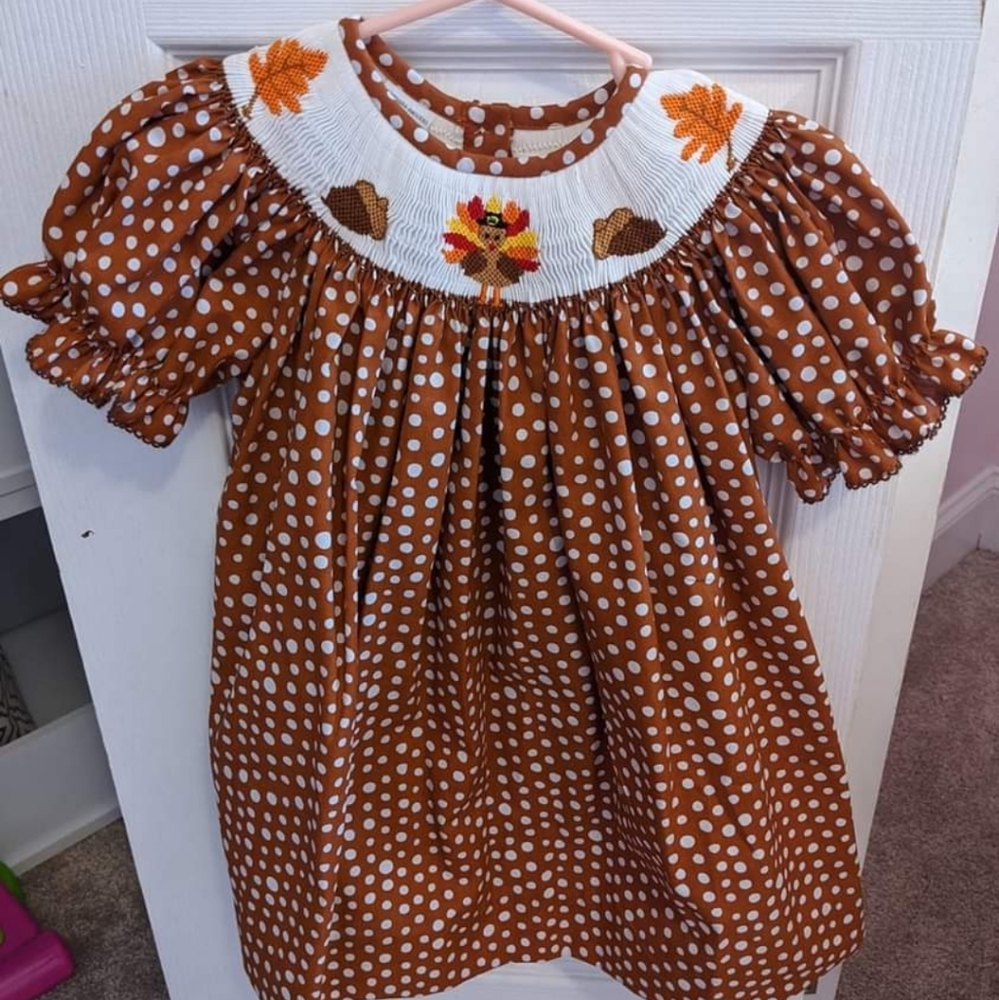 Smocked Thanksgiving Dress